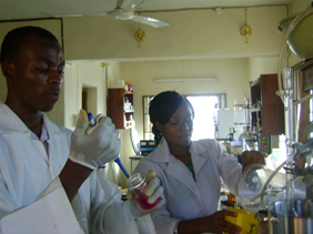 picture of a biomedical based research lab located in nigeria